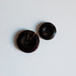 Bøffelhornsknap 100 : Sort - 23 mm
