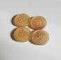 Perle Bøffelshornsknap 61 : Champagne - 17 mm