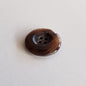 Bøffelhornsknap 109 : Meleret brun - 23 mm
