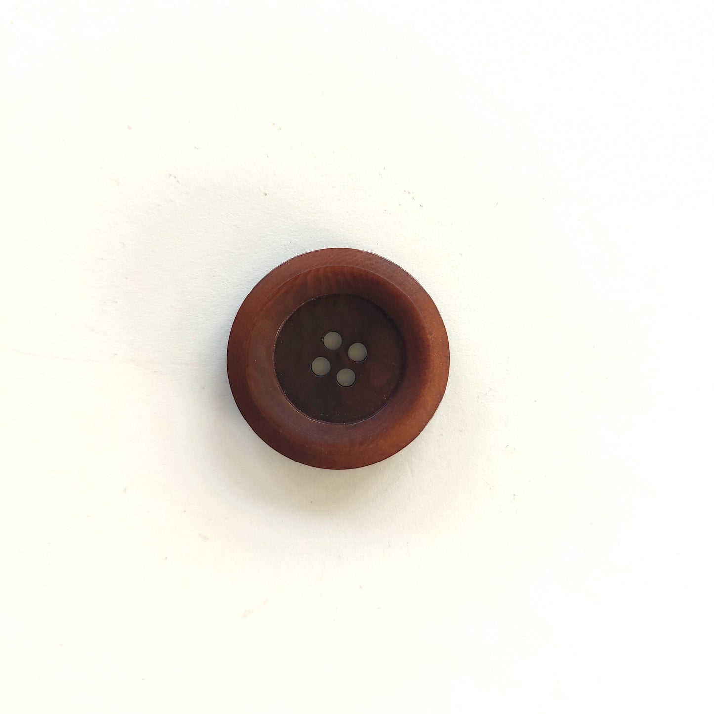 Corozo knap 9 : mørkebrun - A : 15 mm