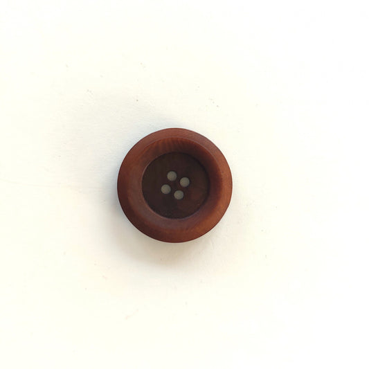 Corozo knap 9 : mørkebrun - A : 15 mm