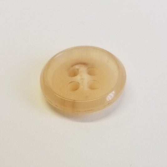 Bøffelhornsknap 45 : Meleret blond - 15 mm