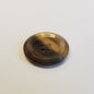 Bøffelhornsknap 112 : Meleret brun - 23 mm