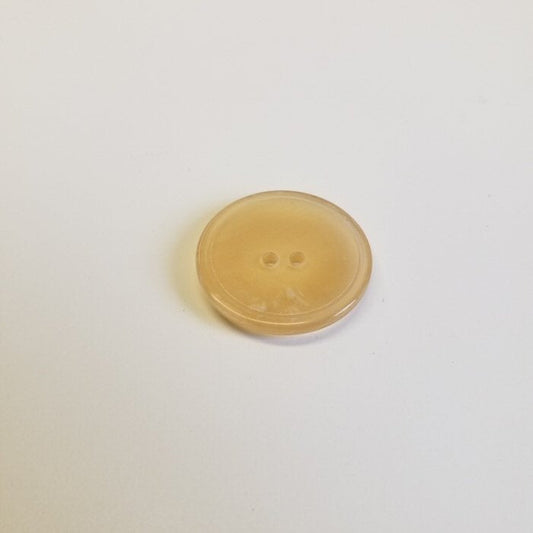 Bøffelhornsknap 77 : blond - 17 mm