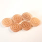 Bøffelhornsknap 90 : Blond - 17 mm