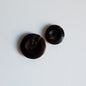 Bøffelhornsknap 87 : Sort - 17 mm